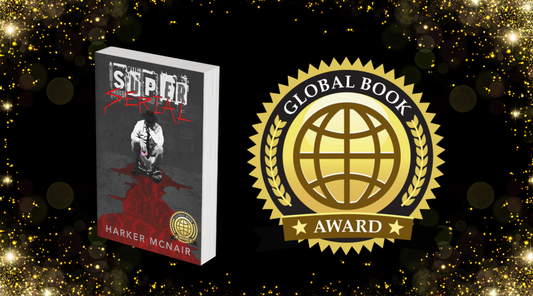 Super Serial Book 1 Book Cover and the Global Book Awards Gold Seal 2024